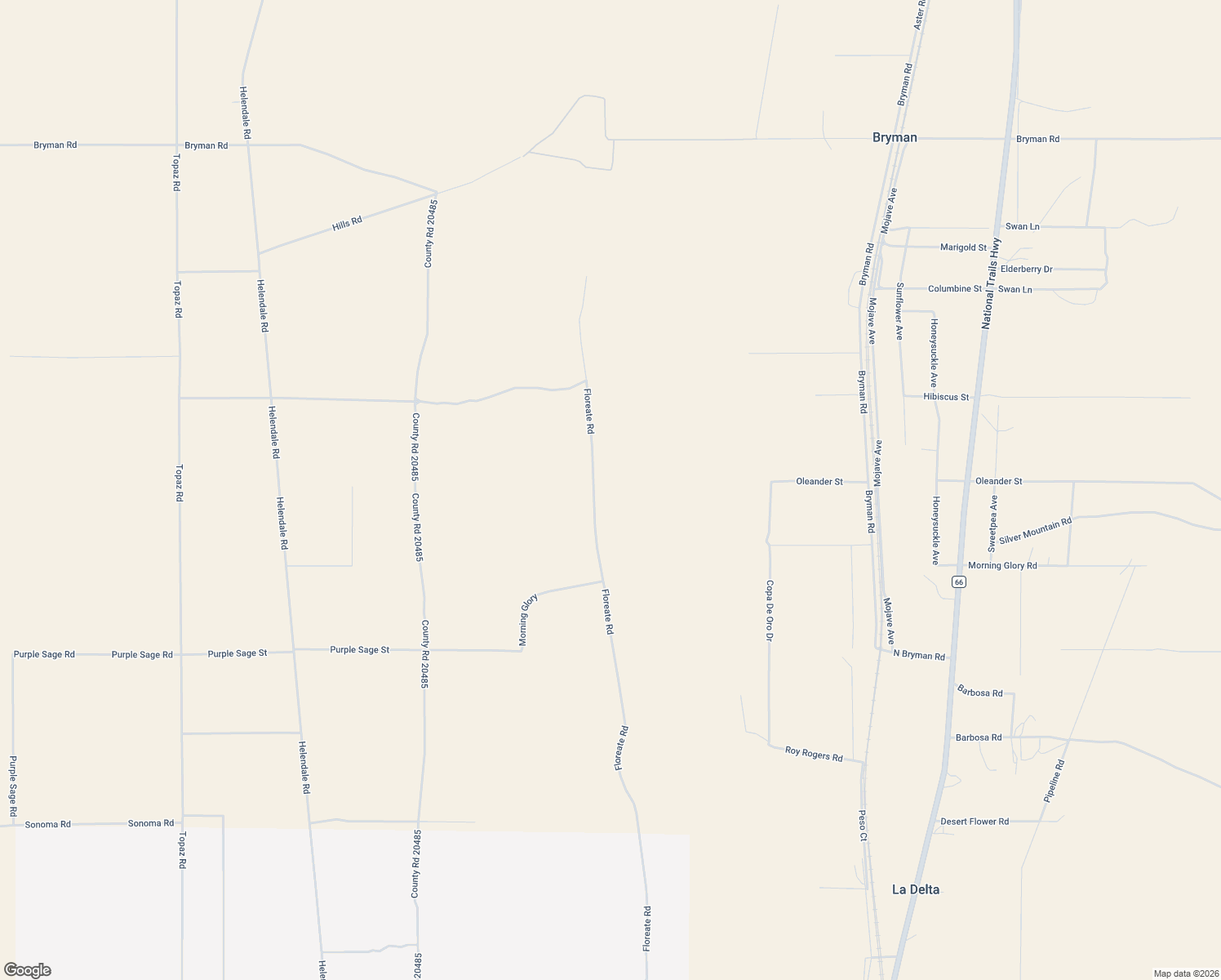 map of restaurants, bars, coffee shops, grocery stores, and more near Floreate Road in Oro Grande
