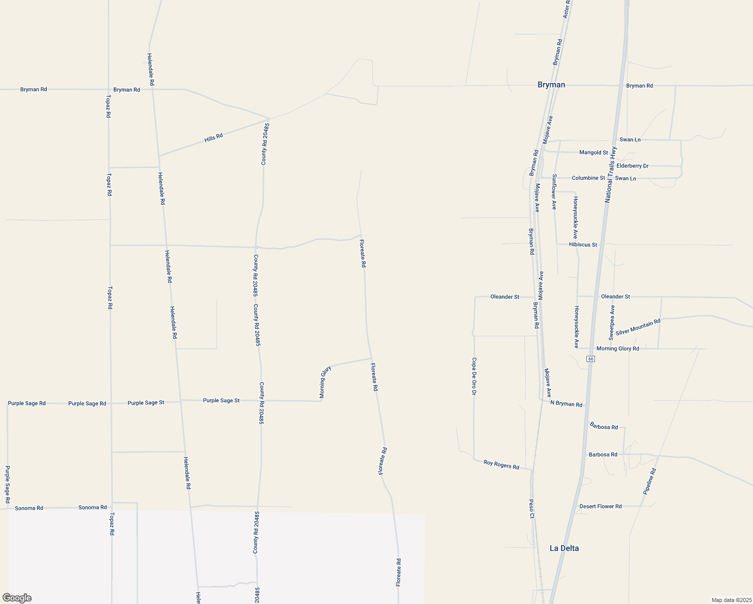 map of restaurants, bars, coffee shops, grocery stores, and more near Floreate Road in Oro Grande