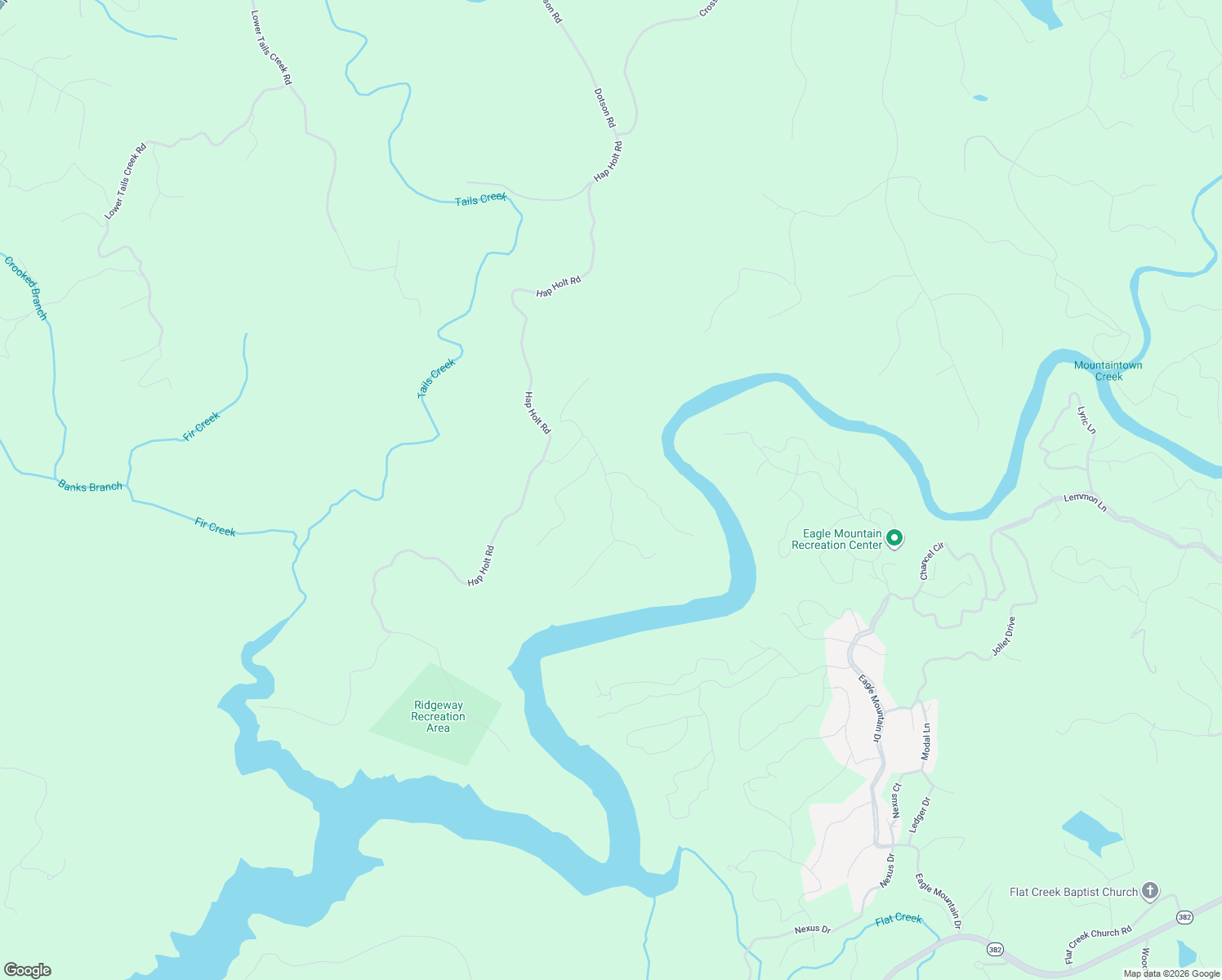 map of restaurants, bars, coffee shops, grocery stores, and more near in Tails Creek