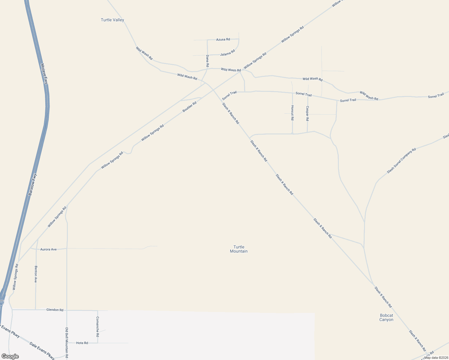 map of restaurants, bars, coffee shops, grocery stores, and more near Slash X Ranch Road in Apple Valley