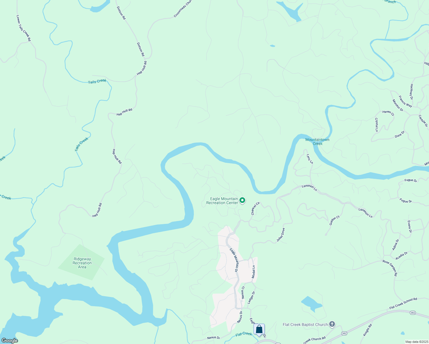 map of restaurants, bars, coffee shops, grocery stores, and more near Flat Ridge Road in Ellijay