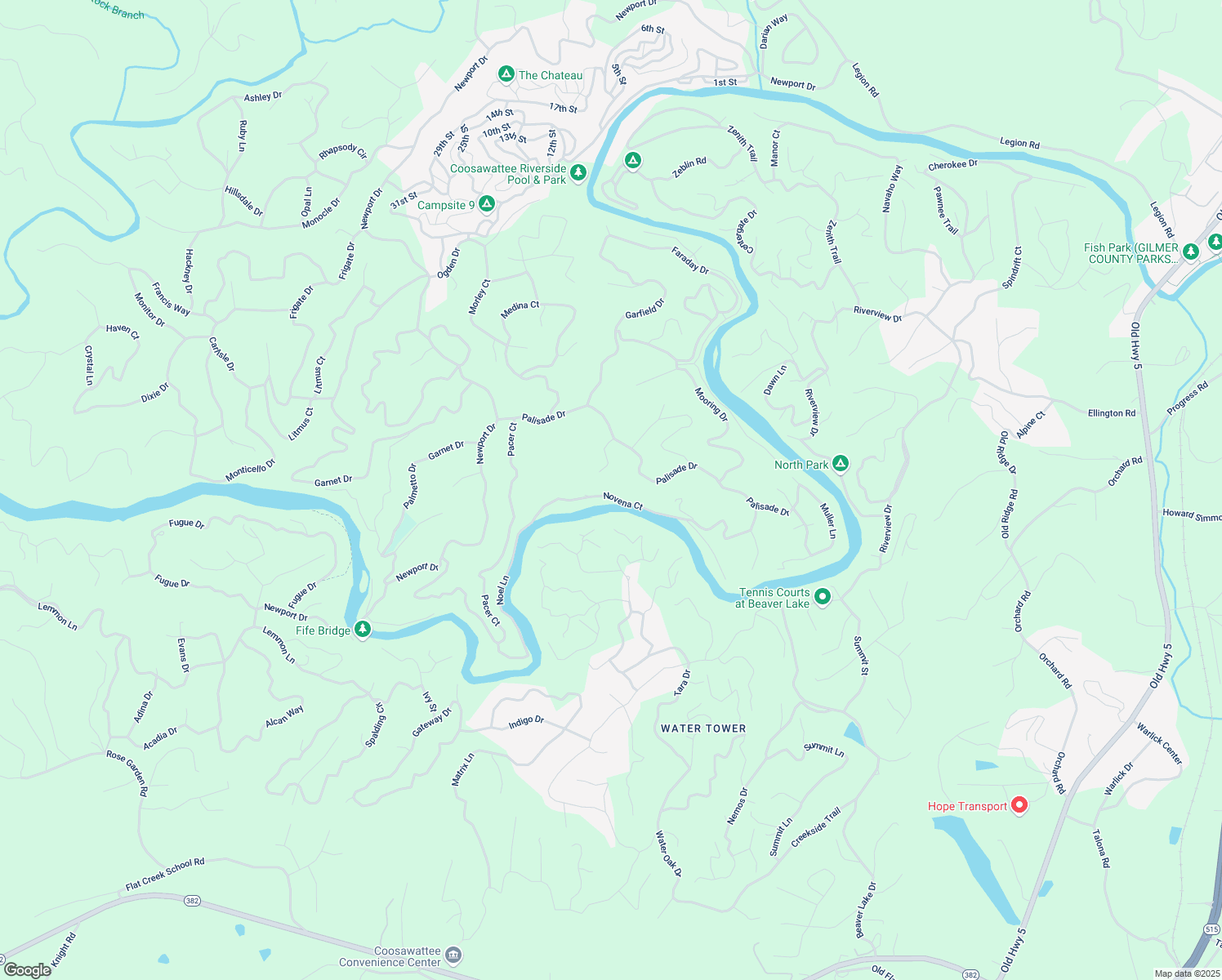 map of restaurants, bars, coffee shops, grocery stores, and more near 223 Novena Court in Ellijay