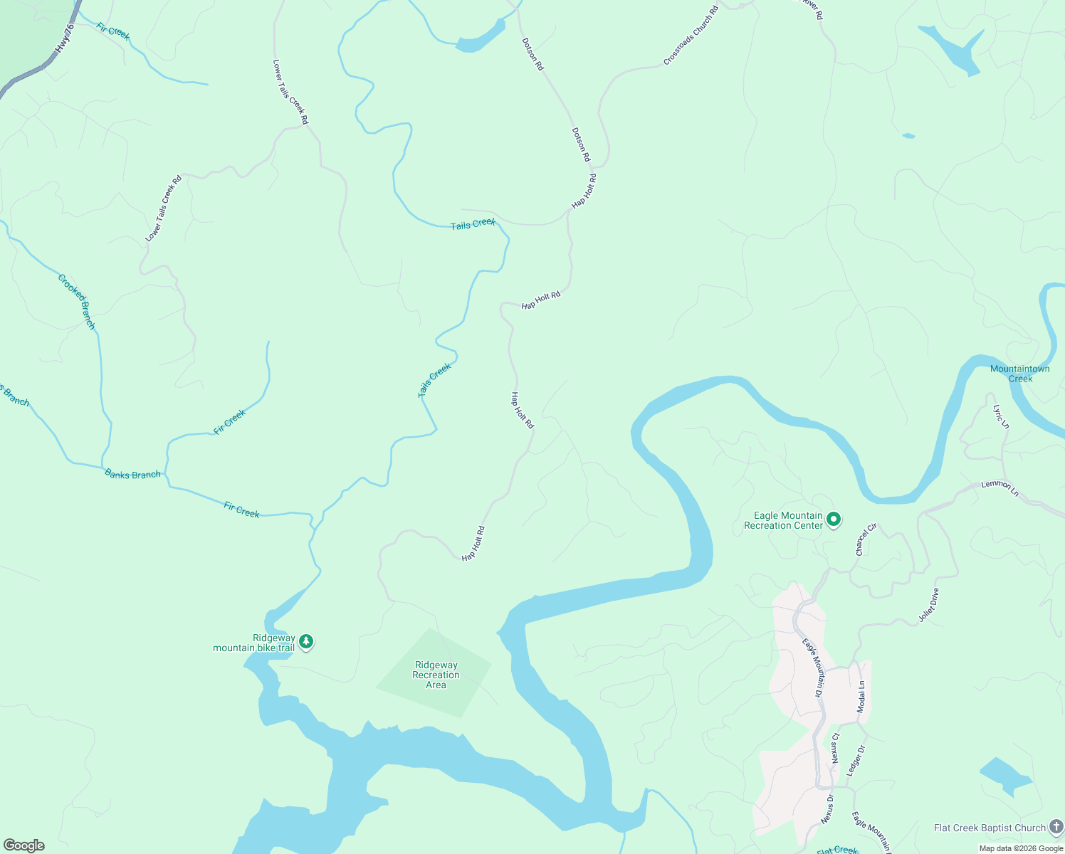 map of restaurants, bars, coffee shops, grocery stores, and more near Ridgeway Road in Ellijay
