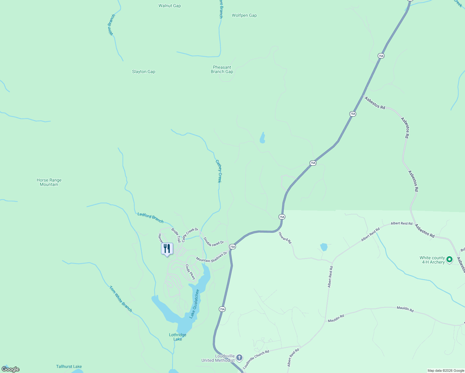 map of restaurants, bars, coffee shops, grocery stores, and more near 522 Rose Road in Cleveland