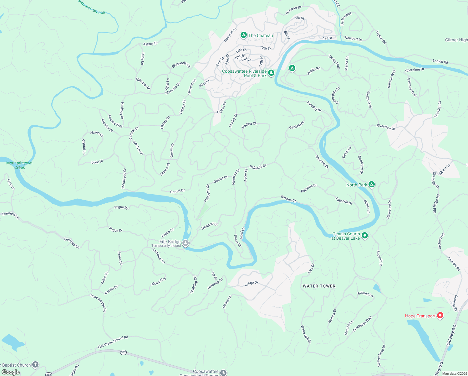 map of restaurants, bars, coffee shops, grocery stores, and more near 3160 Newport Drive in Ellijay