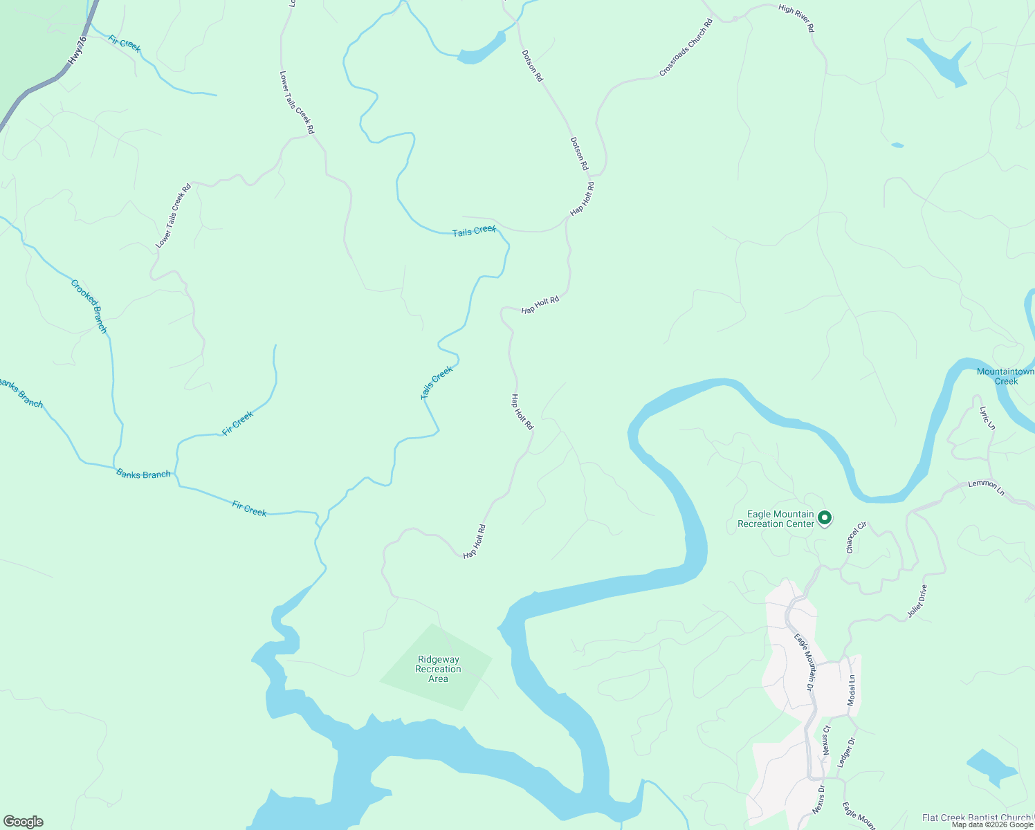map of restaurants, bars, coffee shops, grocery stores, and more near Ridgeway Road in Ellijay