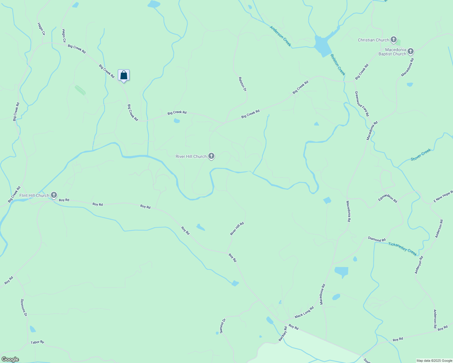 map of restaurants, bars, coffee shops, grocery stores, and more near Rebecca Lane in Gilmer County
