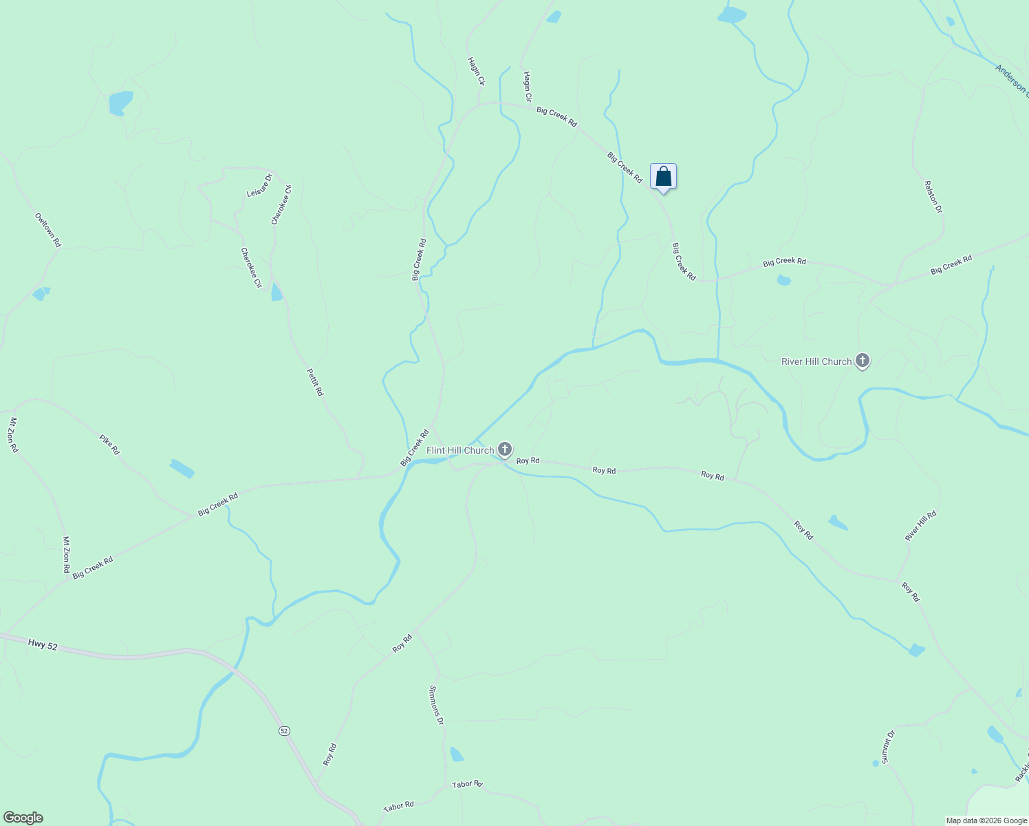 map of restaurants, bars, coffee shops, grocery stores, and more near 150 Riverwood Lane in Ellijay