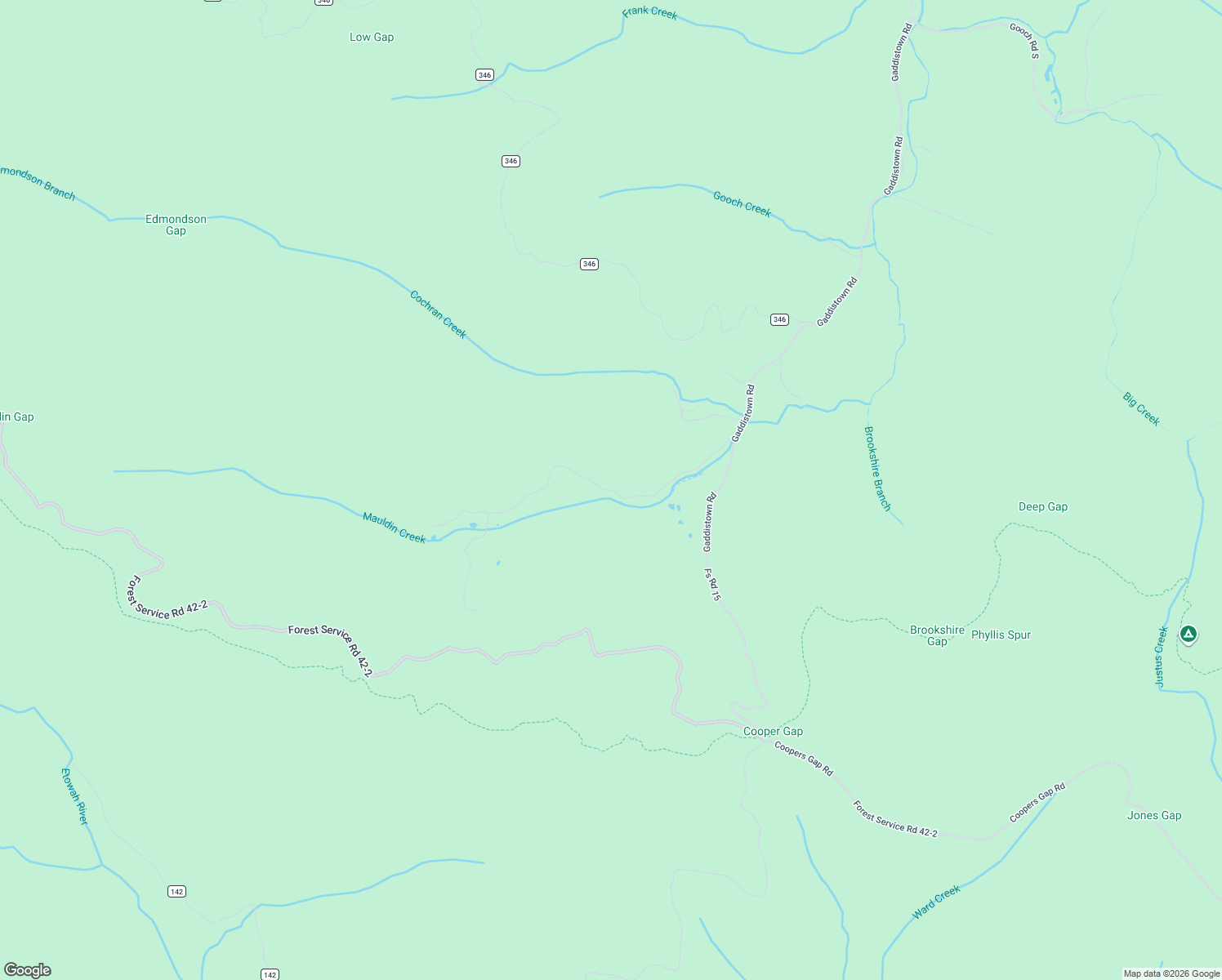 map of restaurants, bars, coffee shops, grocery stores, and more near 7415 Wilkins Cove Road in Suches