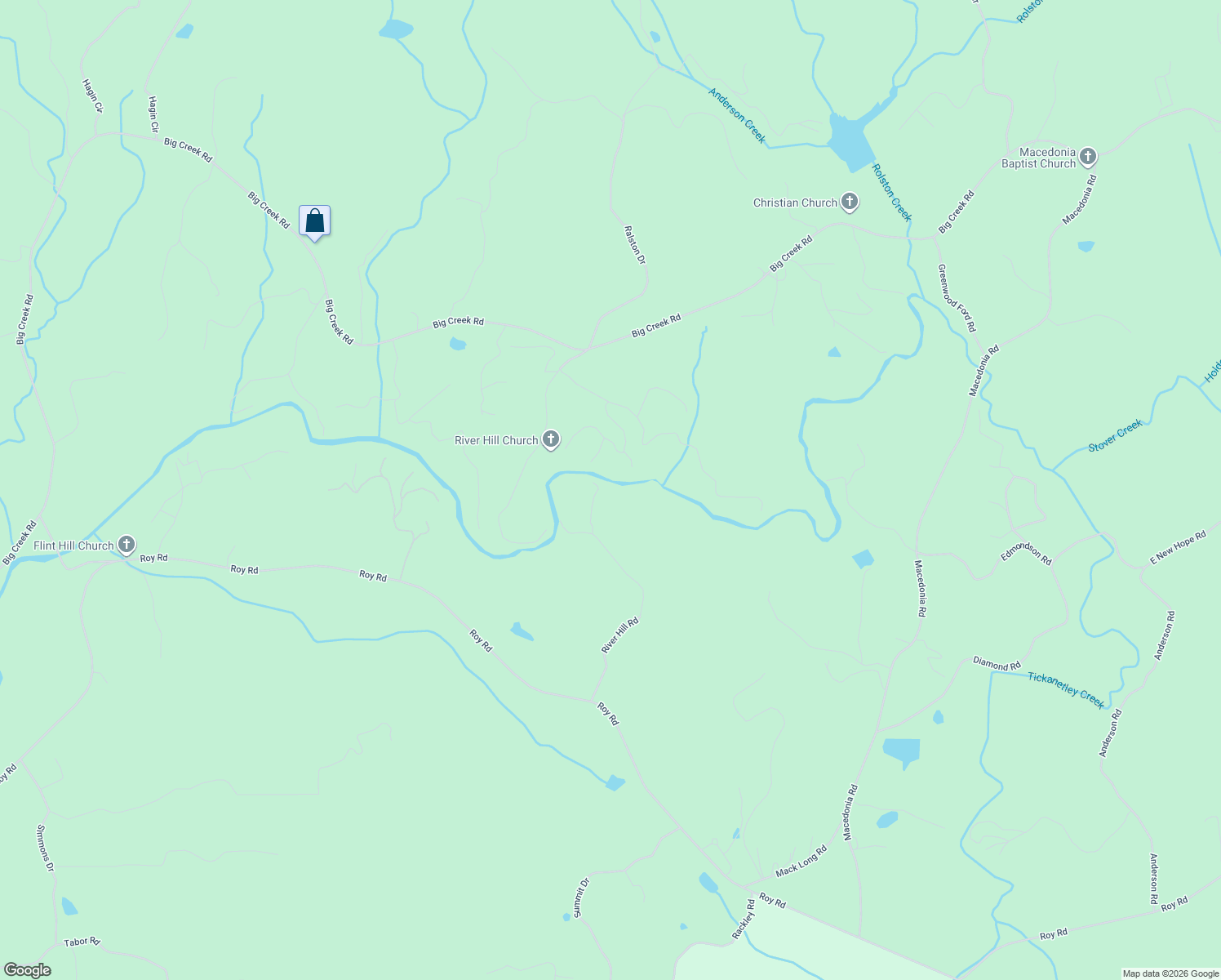 map of restaurants, bars, coffee shops, grocery stores, and more near 1265 River Hill Road in Ellijay