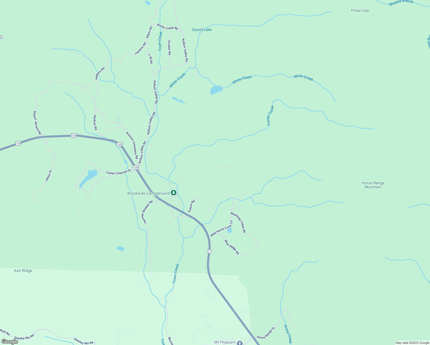 map of restaurants, bars, coffee shops, grocery stores, and more near 672 Foot Hills Drive in Cleveland