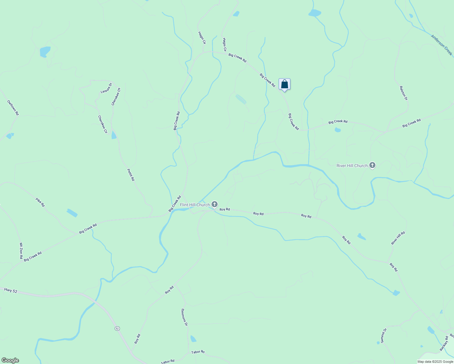 map of restaurants, bars, coffee shops, grocery stores, and more near 88 Riverwood Lane in Ellijay