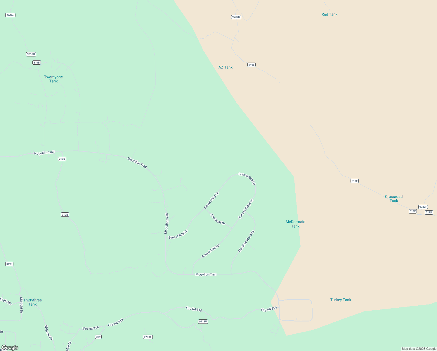 map of restaurants, bars, coffee shops, grocery stores, and more near 4172 Sunset Ridge Loop in Happy Jack
