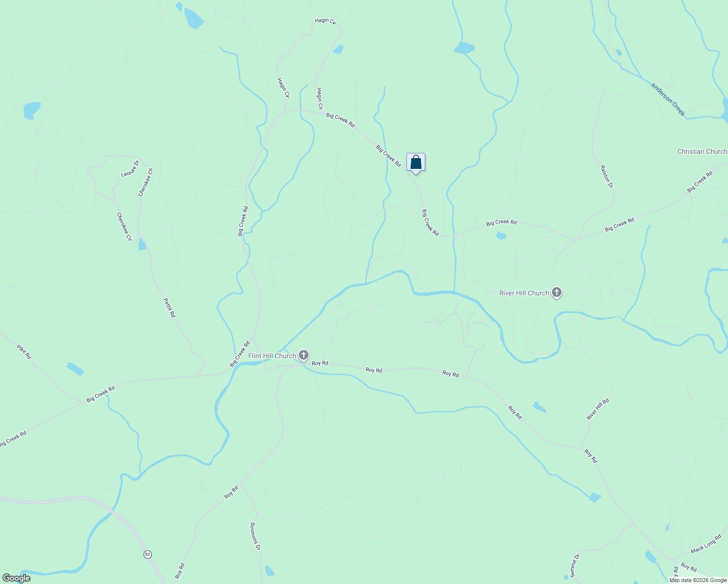 map of restaurants, bars, coffee shops, grocery stores, and more near 417 Riverwood Road in Ellijay