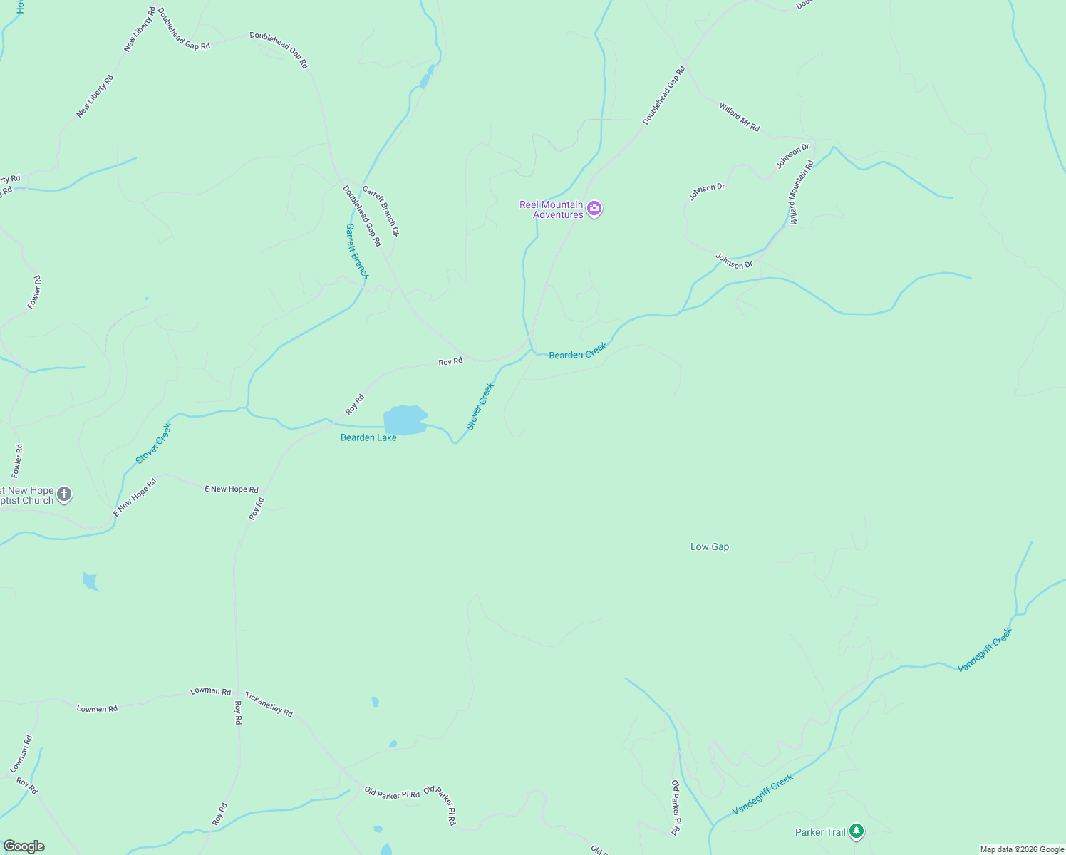 map of restaurants, bars, coffee shops, grocery stores, and more near 225 Smallwood Road in Ellijay