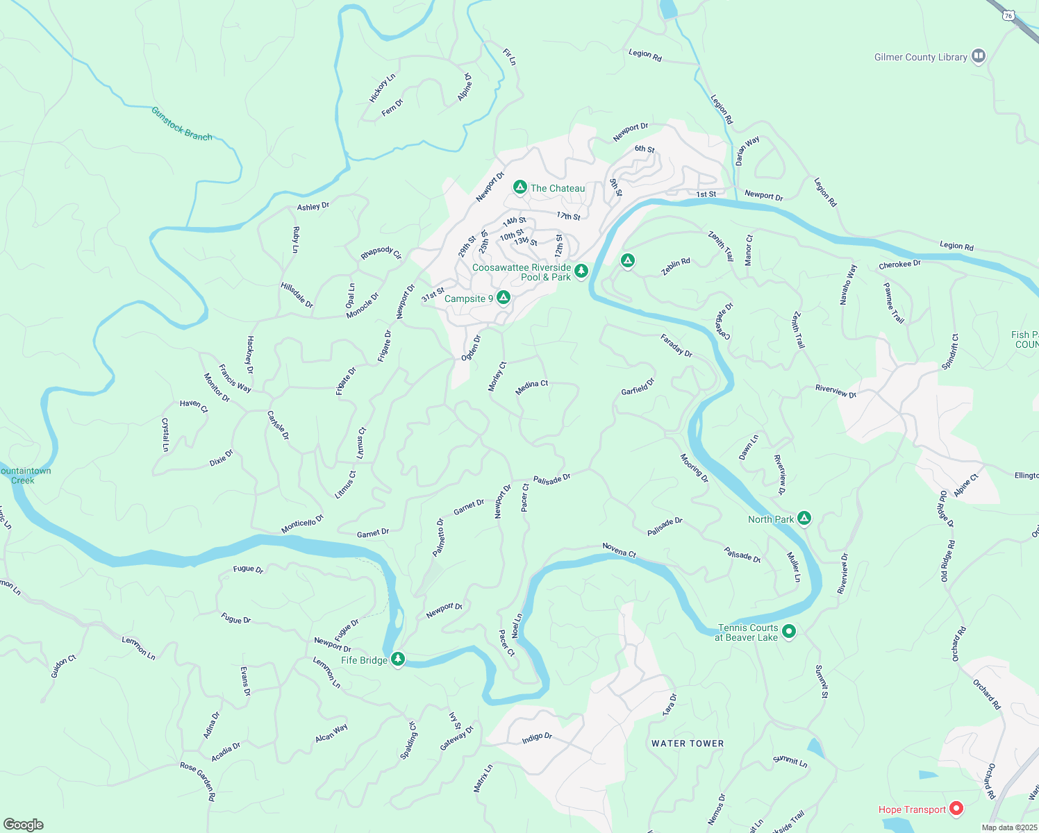 map of restaurants, bars, coffee shops, grocery stores, and more near 325 Morley Court in Ellijay
