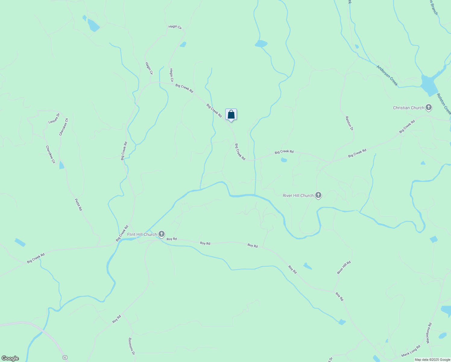 map of restaurants, bars, coffee shops, grocery stores, and more near 120 North Riverview Lane in Ellijay