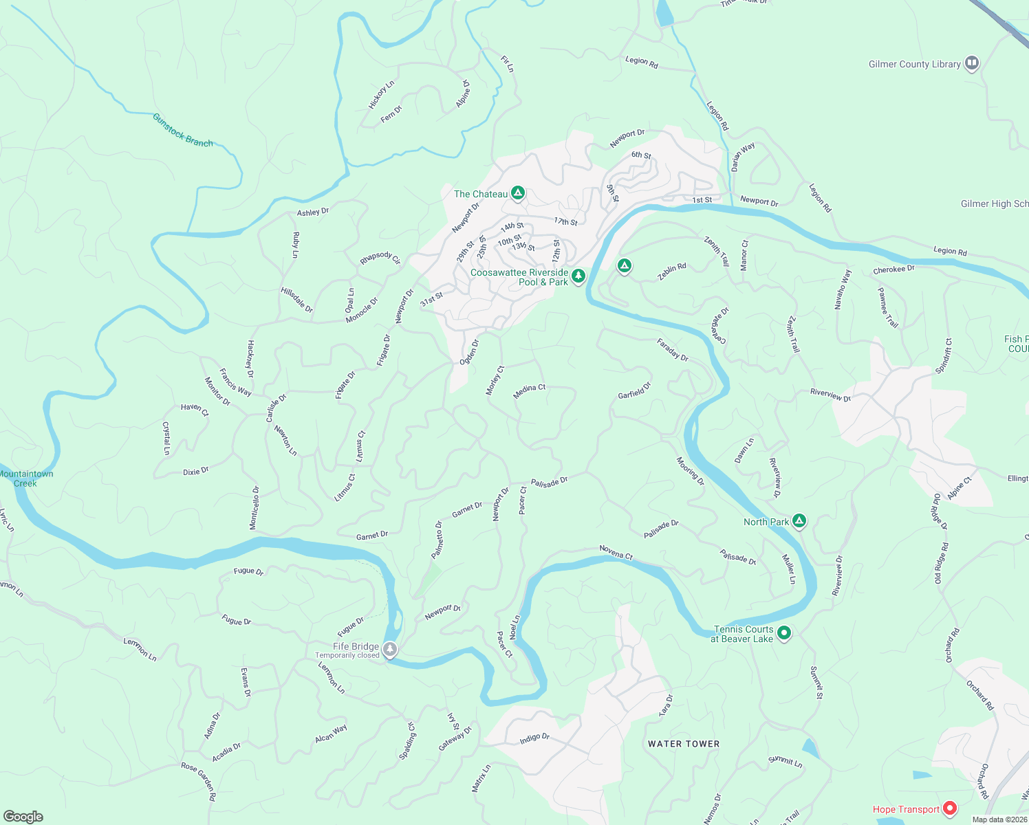 map of restaurants, bars, coffee shops, grocery stores, and more near 381 Morley Court in Ellijay