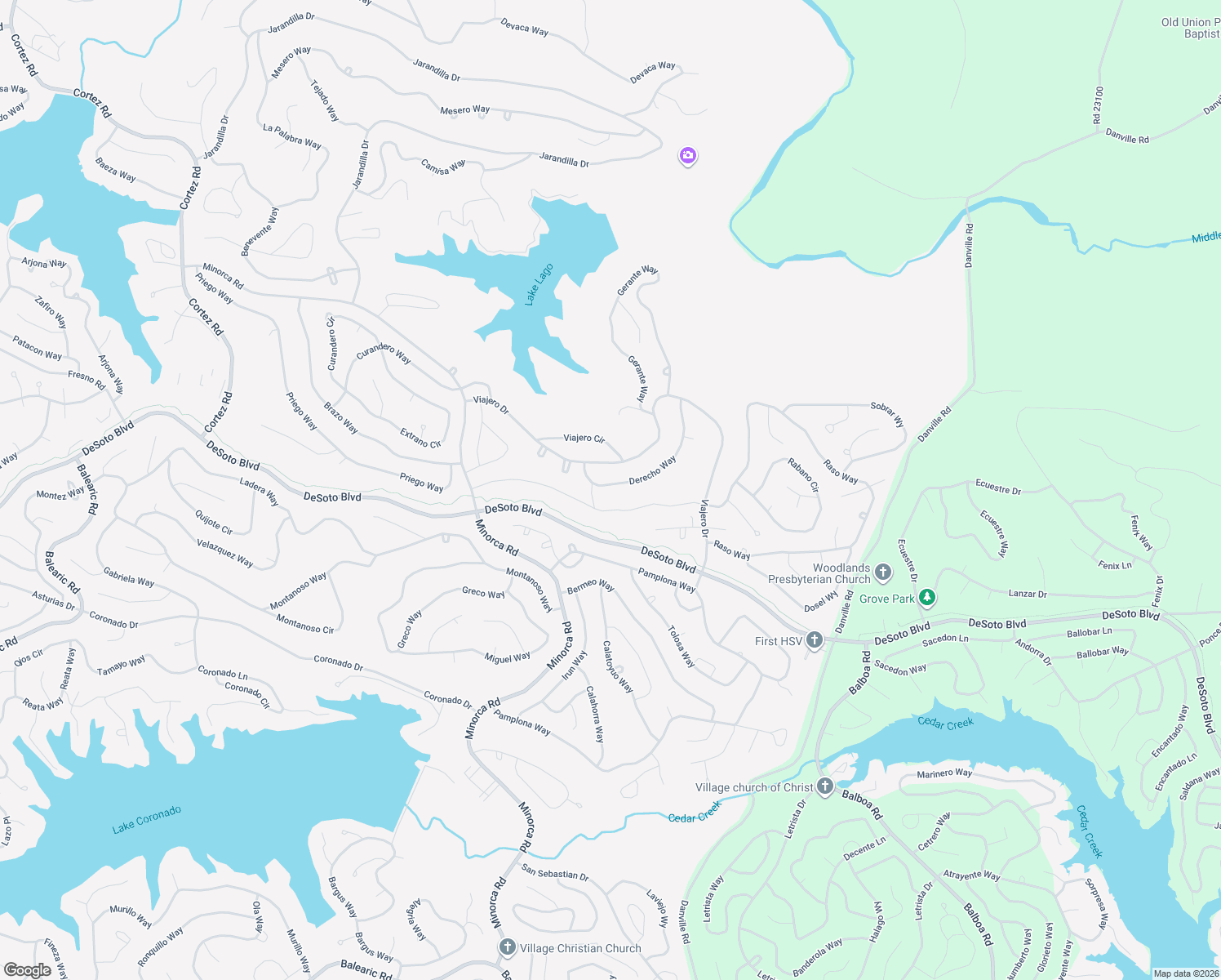 map of restaurants, bars, coffee shops, grocery stores, and more near 34 Merced Way in Hot Springs Village