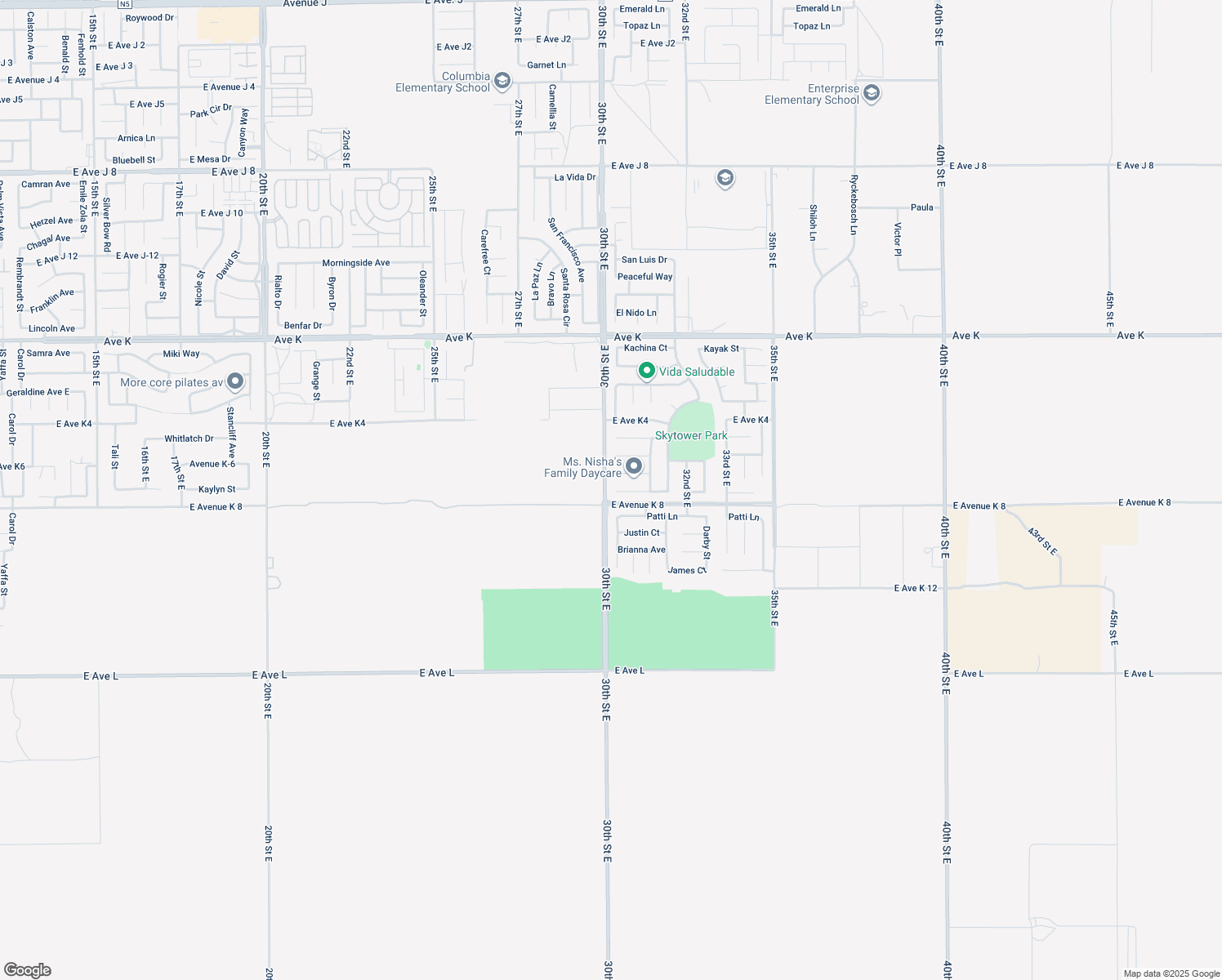map of restaurants, bars, coffee shops, grocery stores, and more near 3009 Kaylyn Street in Lancaster