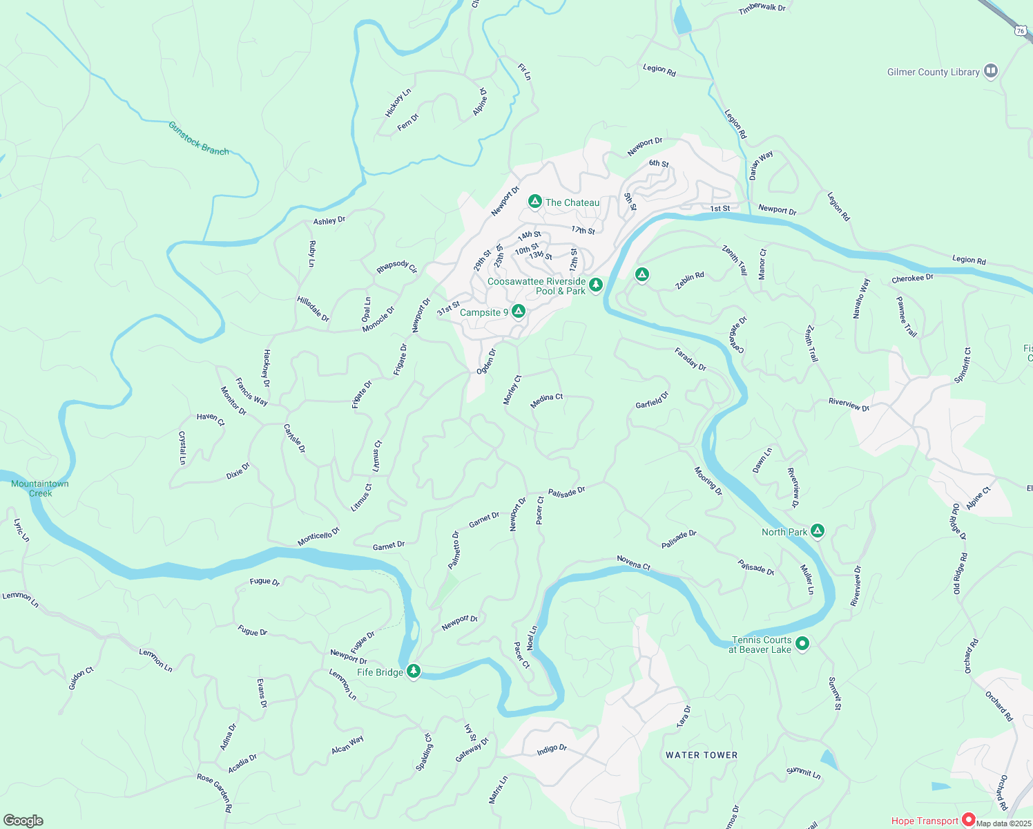 map of restaurants, bars, coffee shops, grocery stores, and more near 325 Morley Court in Ellijay
