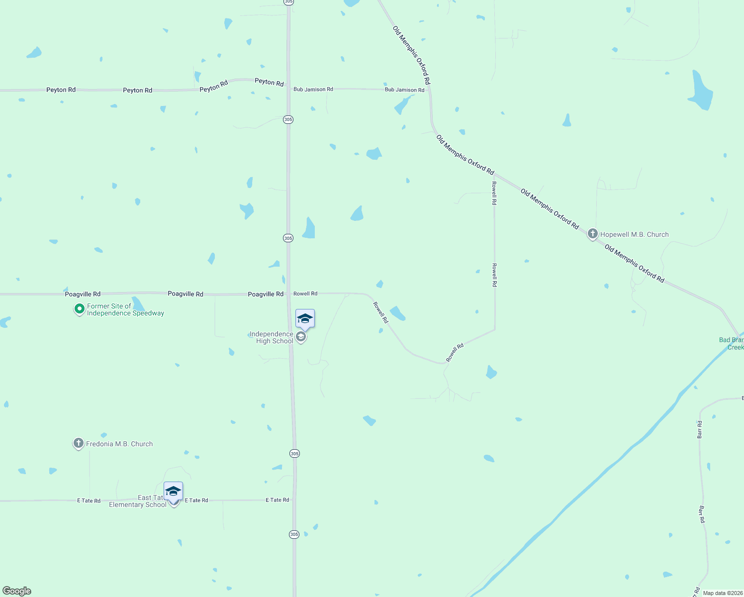 map of restaurants, bars, coffee shops, grocery stores, and more near Rowell Road in Coldwater