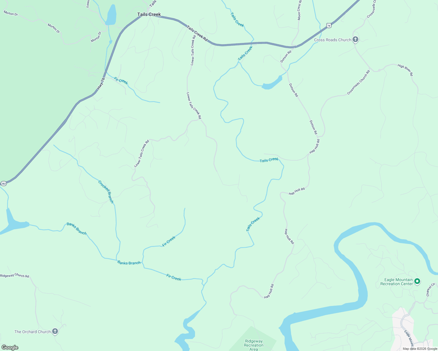 map of restaurants, bars, coffee shops, grocery stores, and more near 639 Banks Road in Ellijay