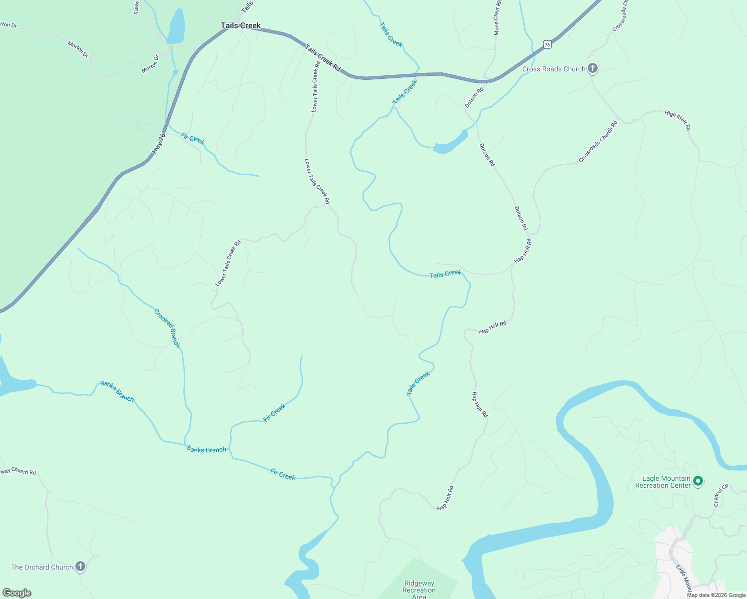 map of restaurants, bars, coffee shops, grocery stores, and more near 639 Banks Road in Ellijay