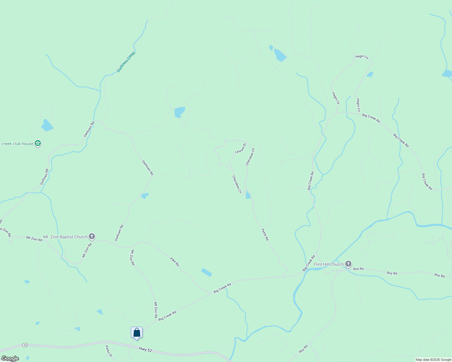 map of restaurants, bars, coffee shops, grocery stores, and more near 126 Daniels Trail in Ellijay