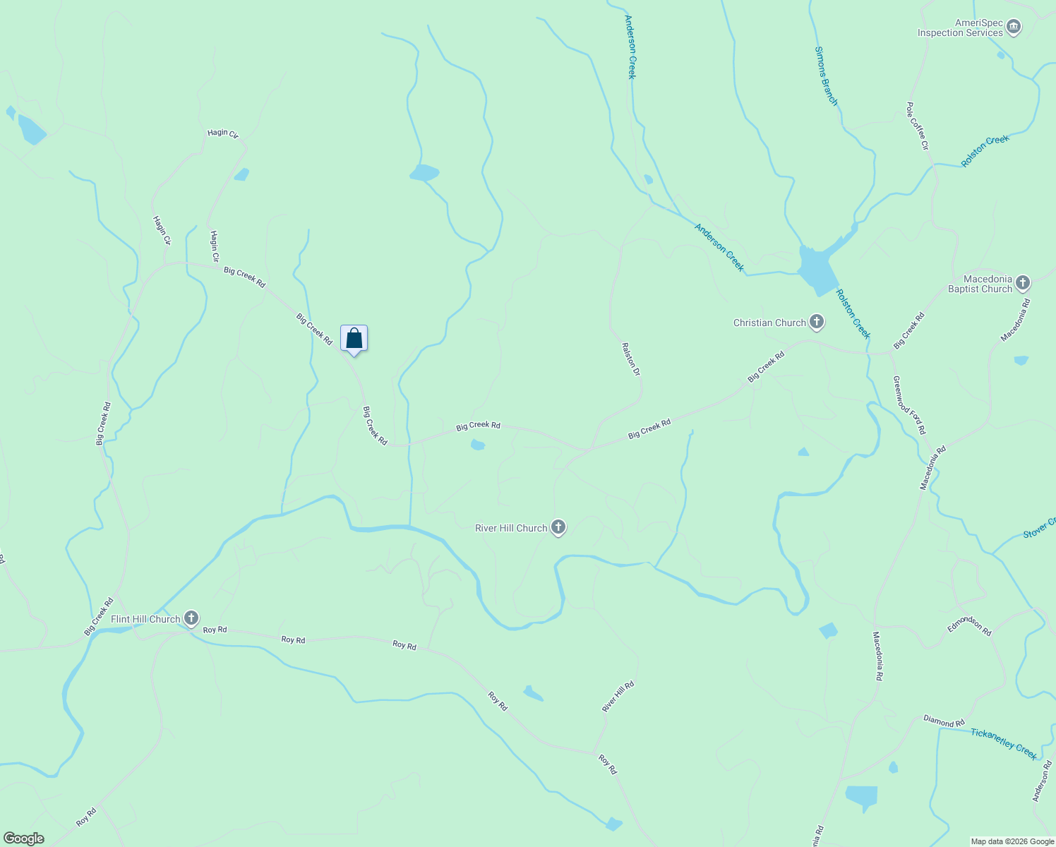 map of restaurants, bars, coffee shops, grocery stores, and more near 4567 Big Creek Road in Ellijay