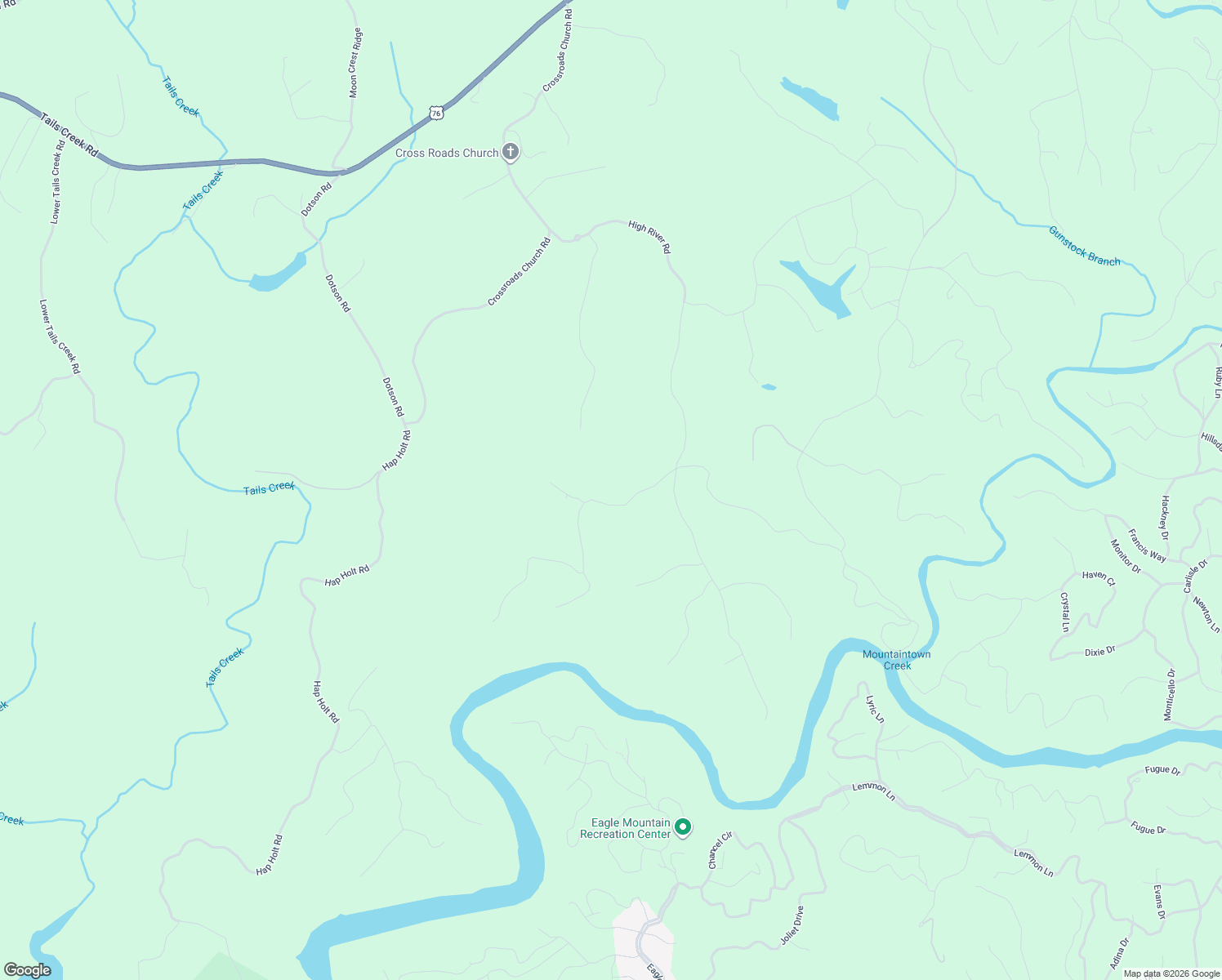 map of restaurants, bars, coffee shops, grocery stores, and more near in Tails Creek