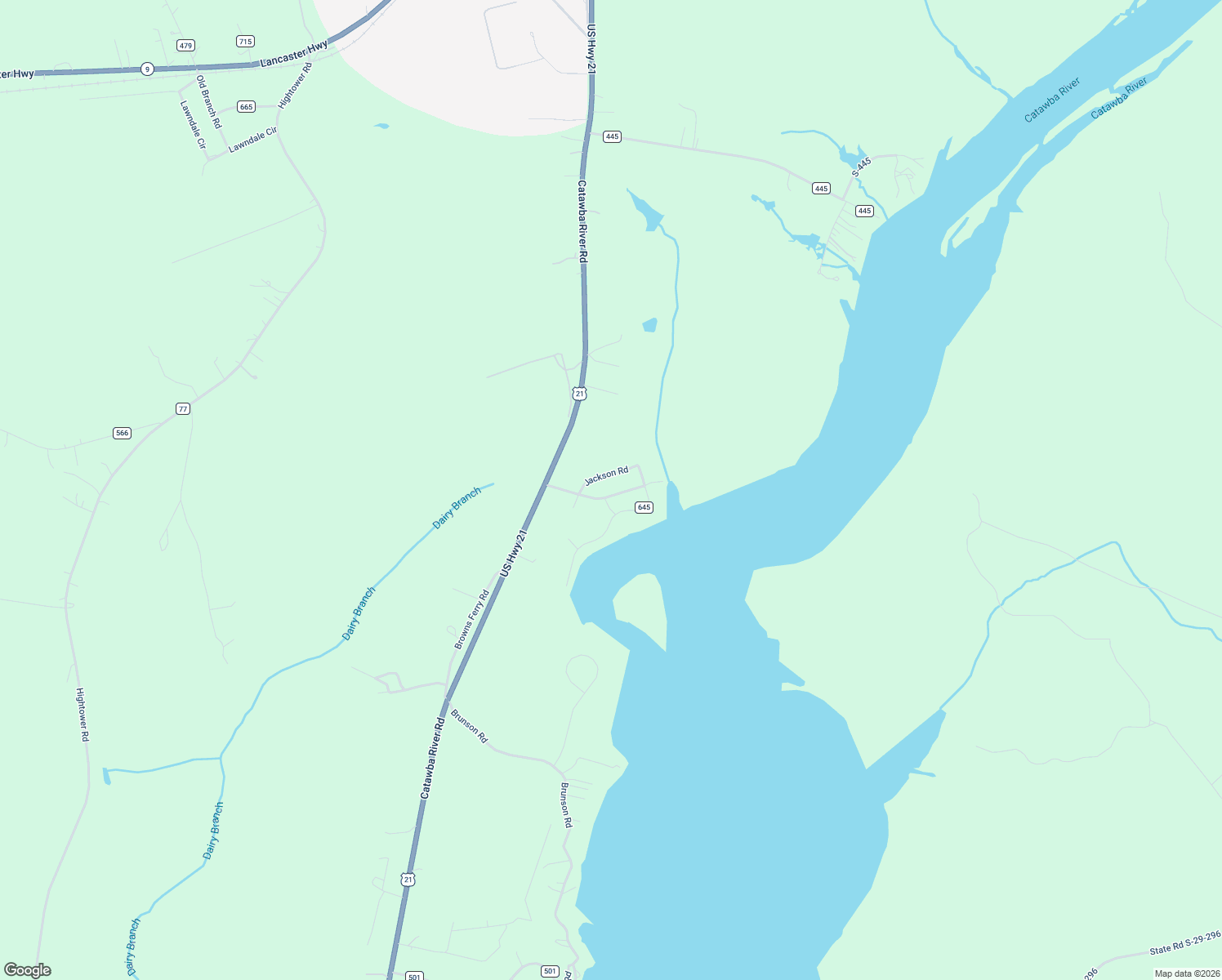 map of restaurants, bars, coffee shops, grocery stores, and more near 959 Jackson Road in Fort Lawn