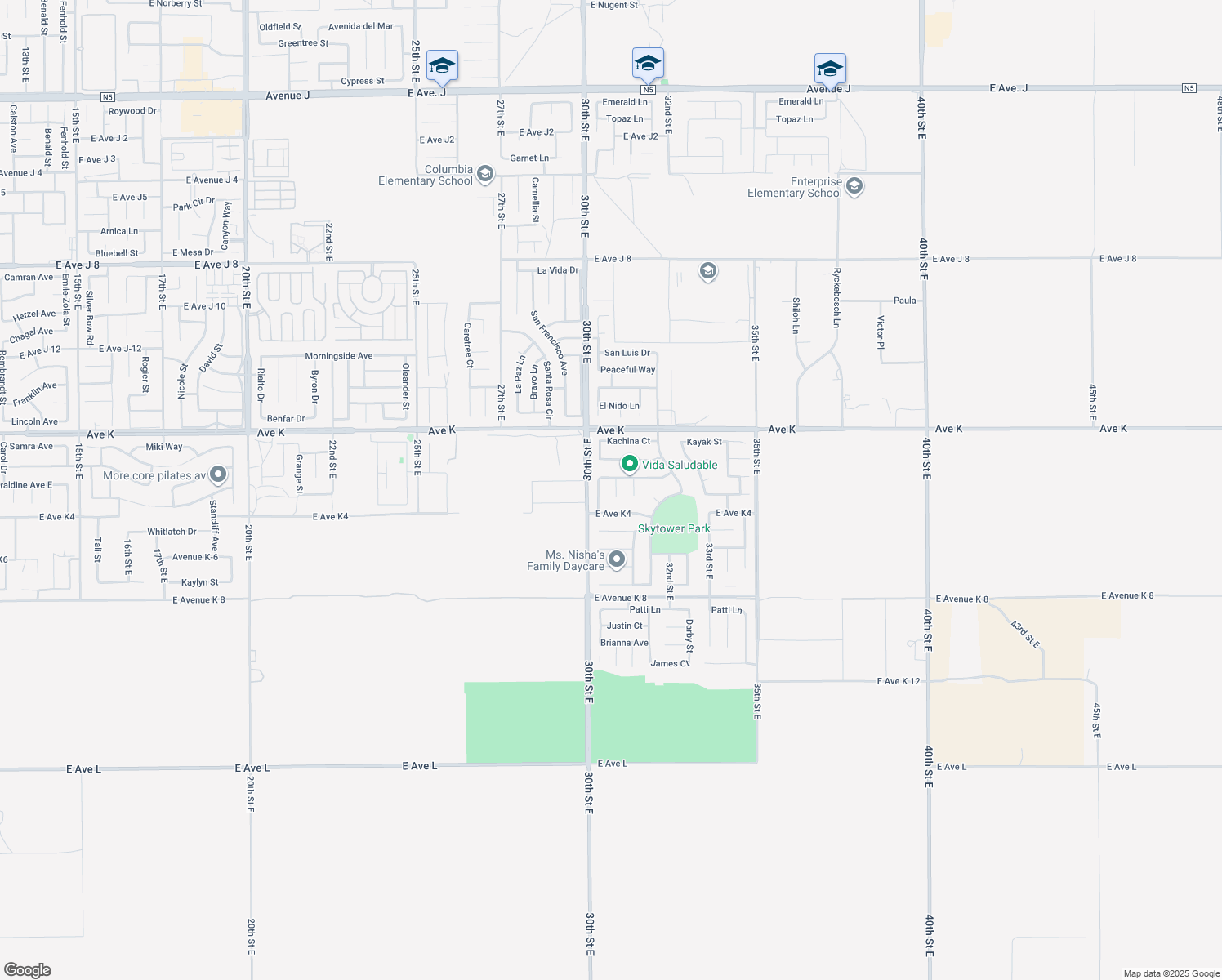 map of restaurants, bars, coffee shops, grocery stores, and more near 43439 Artesia Mill Court in Lancaster