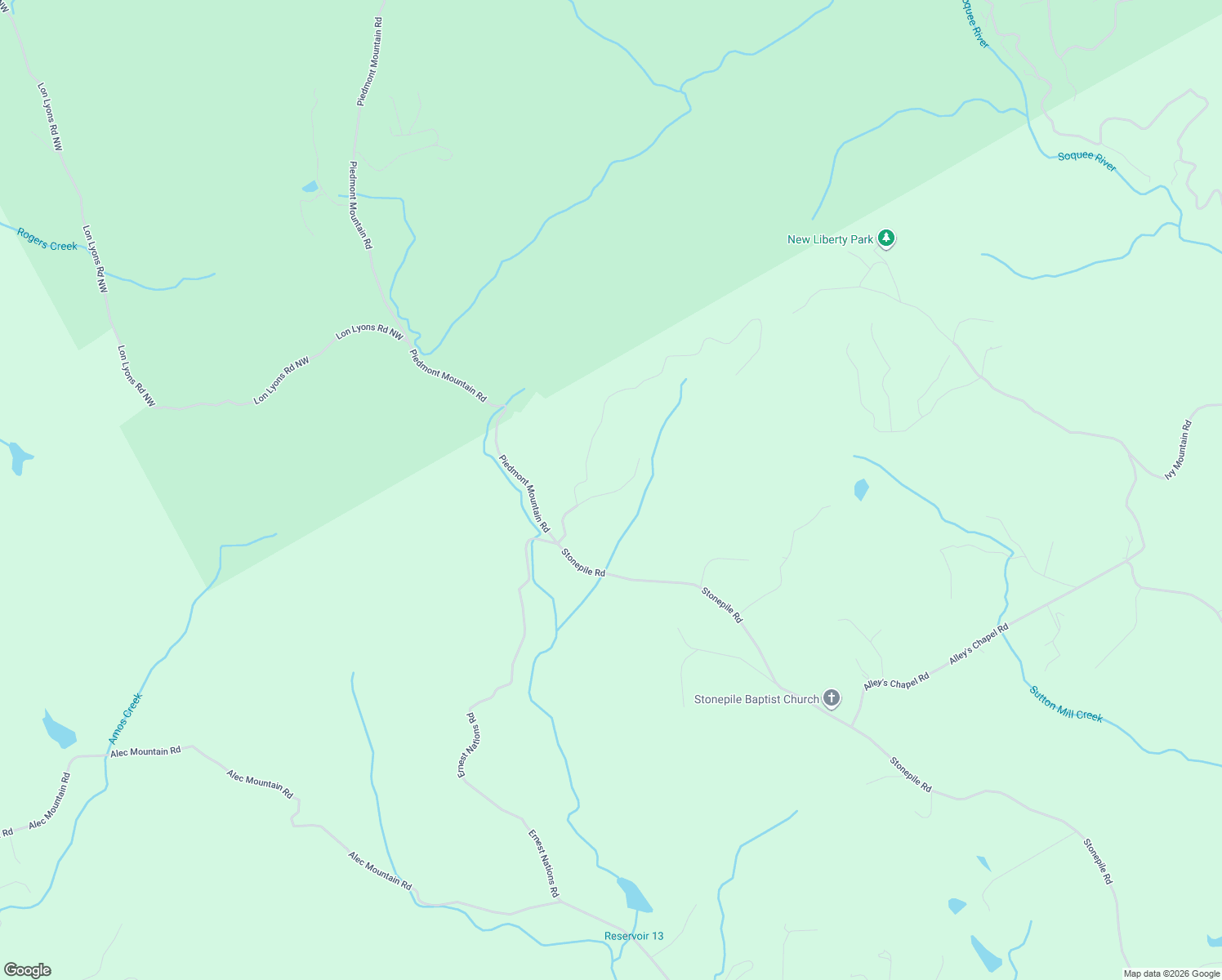 map of restaurants, bars, coffee shops, grocery stores, and more near 100-198 Still Road in Clarkesville