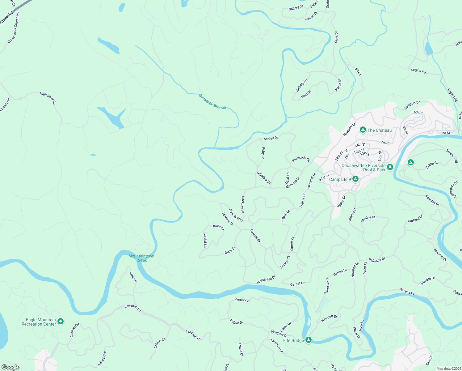 map of restaurants, bars, coffee shops, grocery stores, and more near 900 Monocle Drive in Ellijay