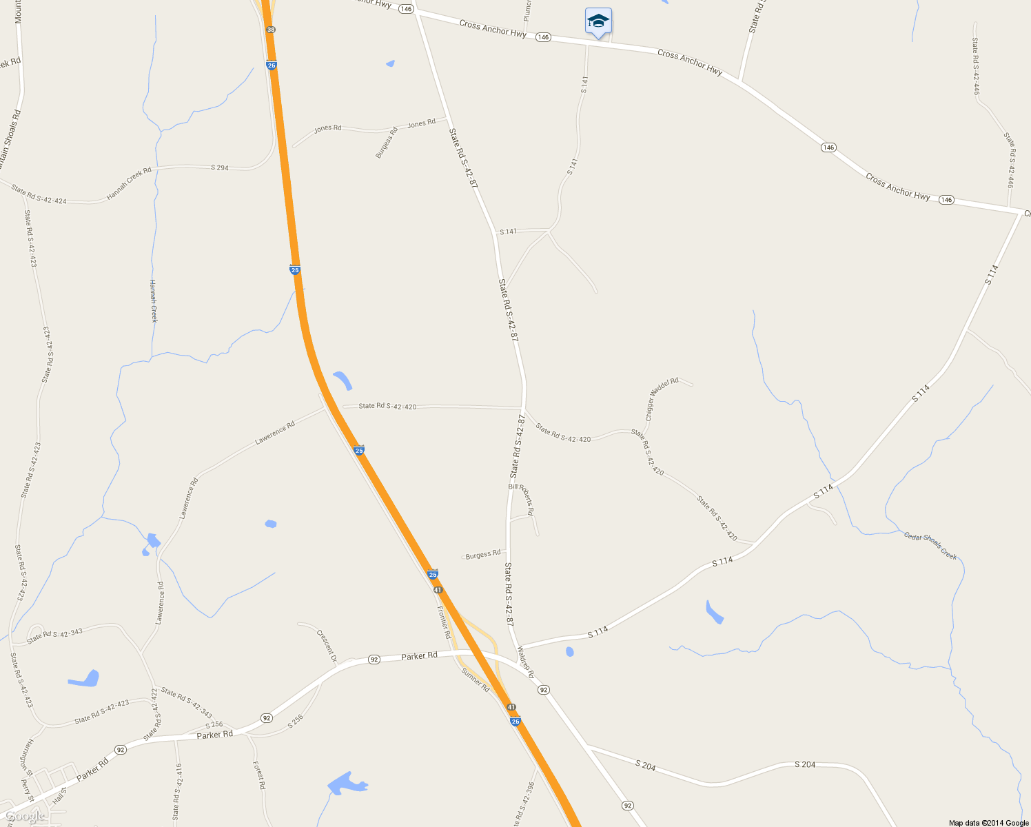 map of restaurants, bars, coffee shops, grocery stores, and more near 1410 Rocky Ridge Road in Enoree
