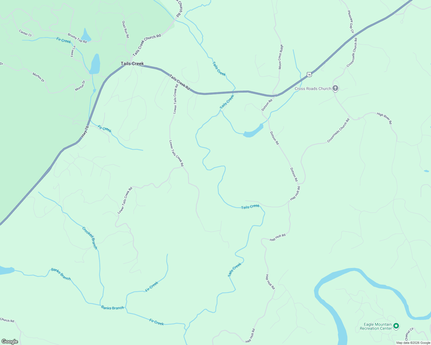 map of restaurants, bars, coffee shops, grocery stores, and more near in Tails Creek