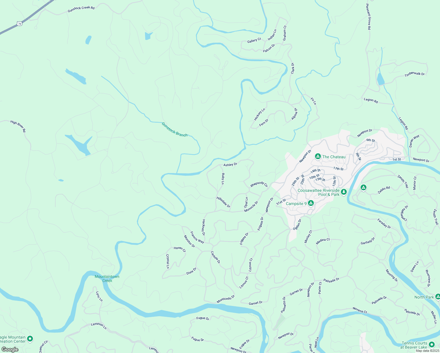map of restaurants, bars, coffee shops, grocery stores, and more near 311 Ruby Lane in Ellijay