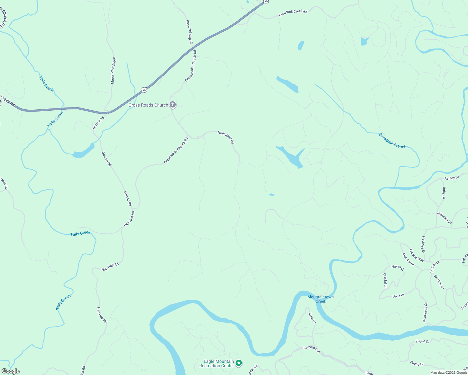 map of restaurants, bars, coffee shops, grocery stores, and more near in Tails Creek