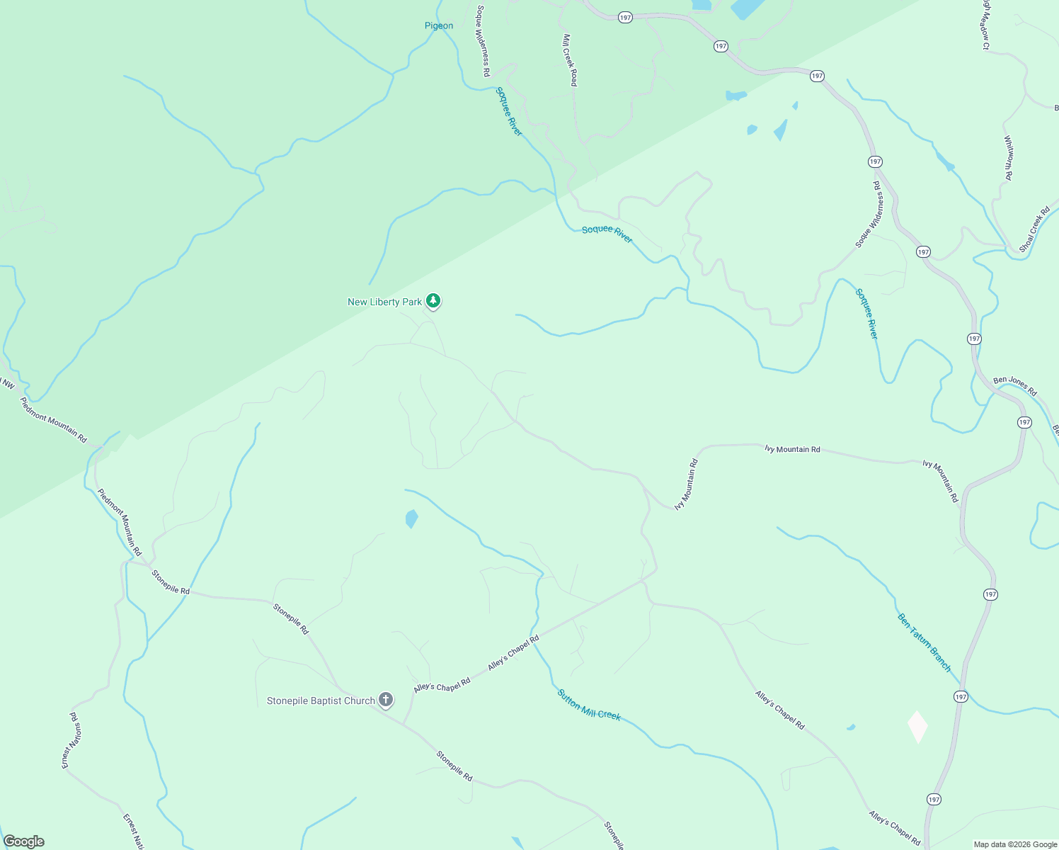 map of restaurants, bars, coffee shops, grocery stores, and more near 1594-1944 Ivy Mountain Road in Clarkesville