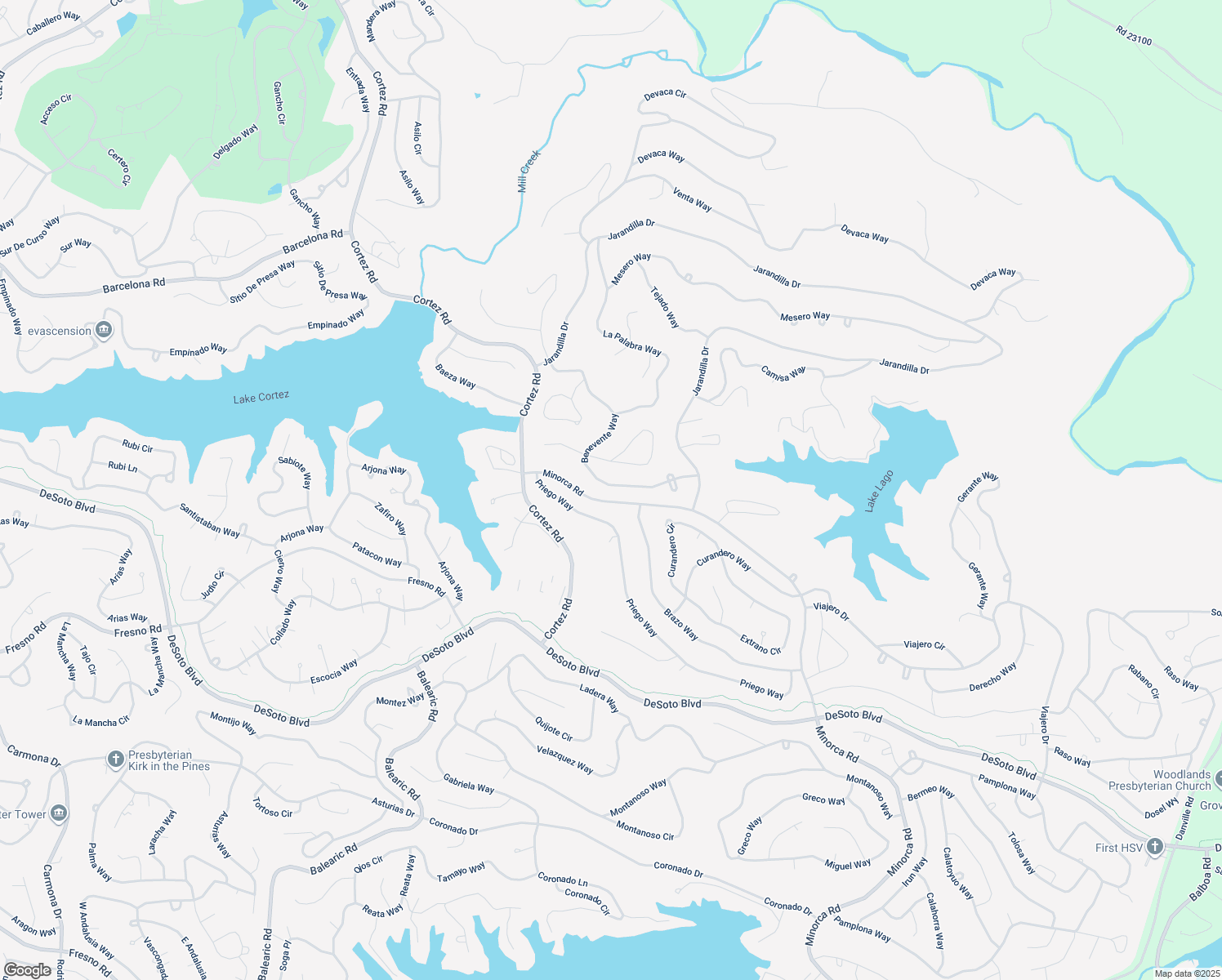 map of restaurants, bars, coffee shops, grocery stores, and more near 50 Benevente Way in Hot Springs Village