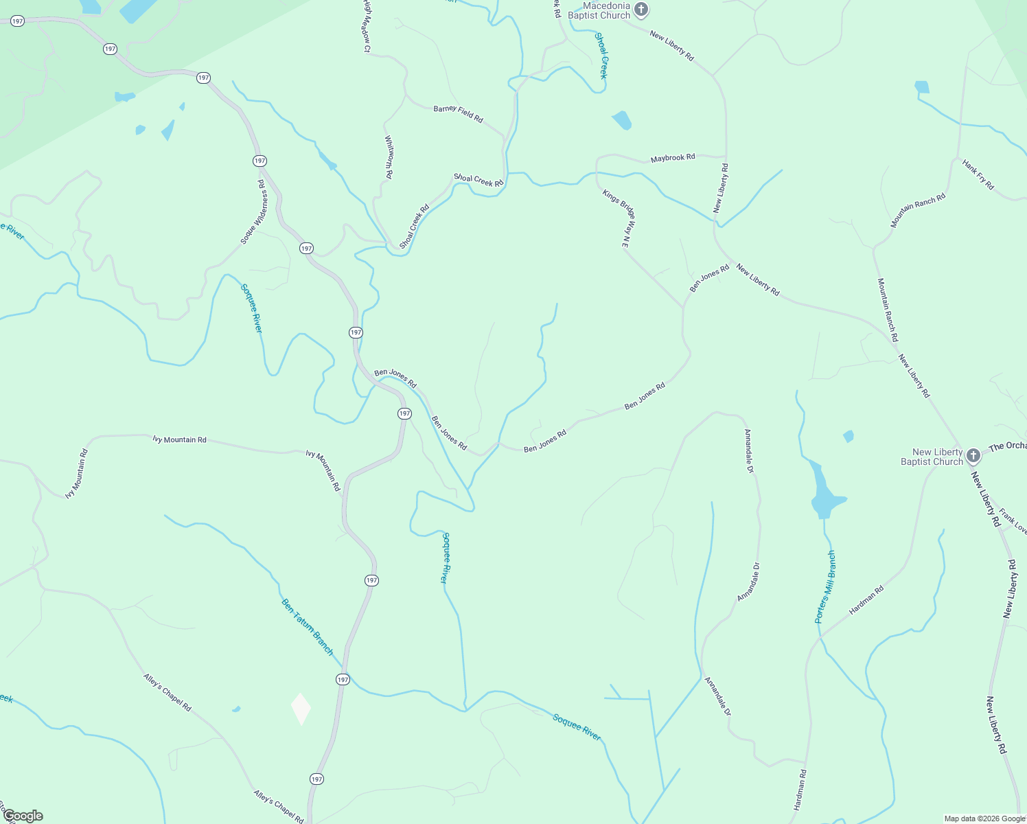 map of restaurants, bars, coffee shops, grocery stores, and more near 182 Pioneer Ridge Drive in Clarkesville