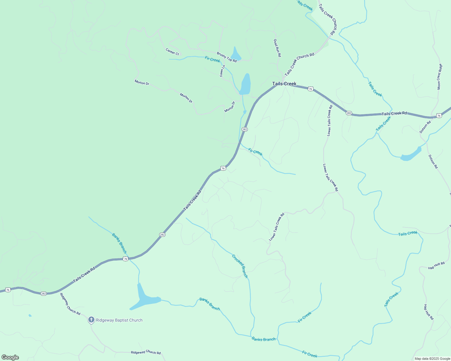 map of restaurants, bars, coffee shops, grocery stores, and more near 16 Huff Lane in Ellijay