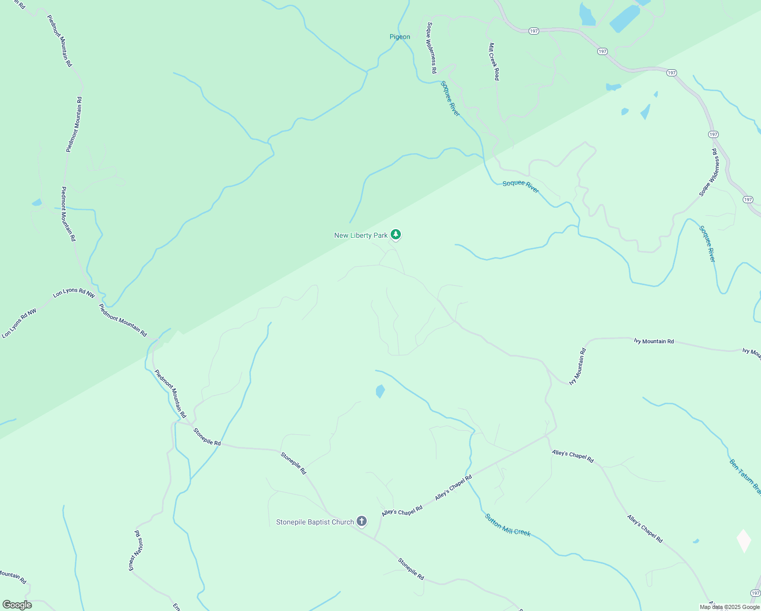 map of restaurants, bars, coffee shops, grocery stores, and more near 551 Fern Valley Trail in Clarkesville
