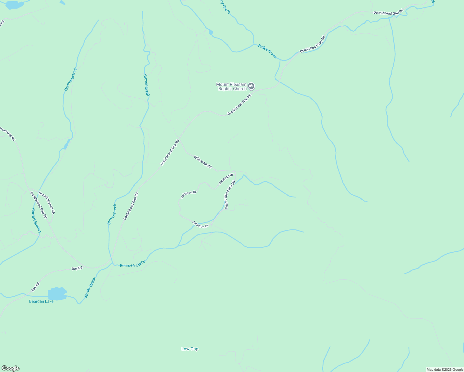map of restaurants, bars, coffee shops, grocery stores, and more near 90 Mountain View Acres in Blue Ridge