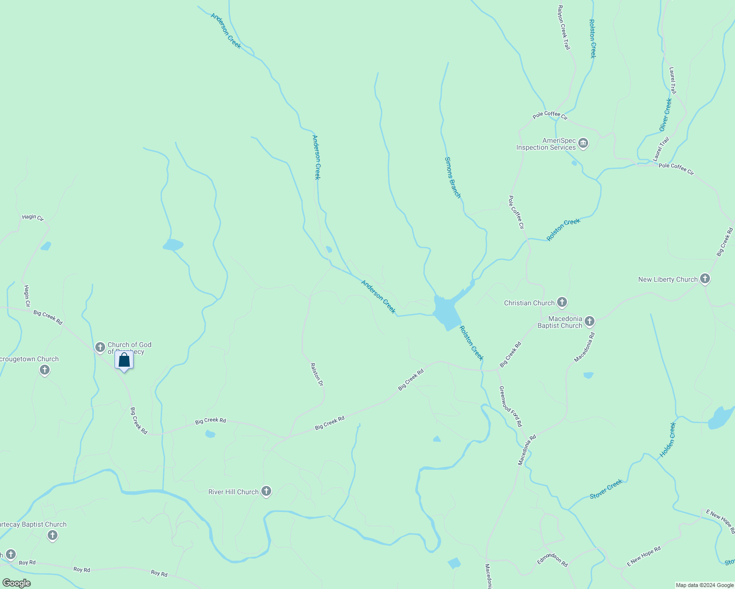 map of restaurants, bars, coffee shops, grocery stores, and more near 295 Dobsons View Road in Ellijay