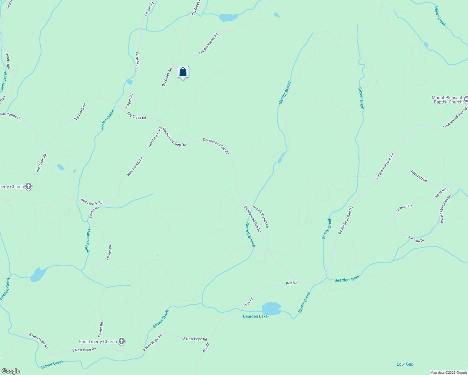 map of restaurants, bars, coffee shops, grocery stores, and more near 11707 Doublehead Gap Road in Ellijay