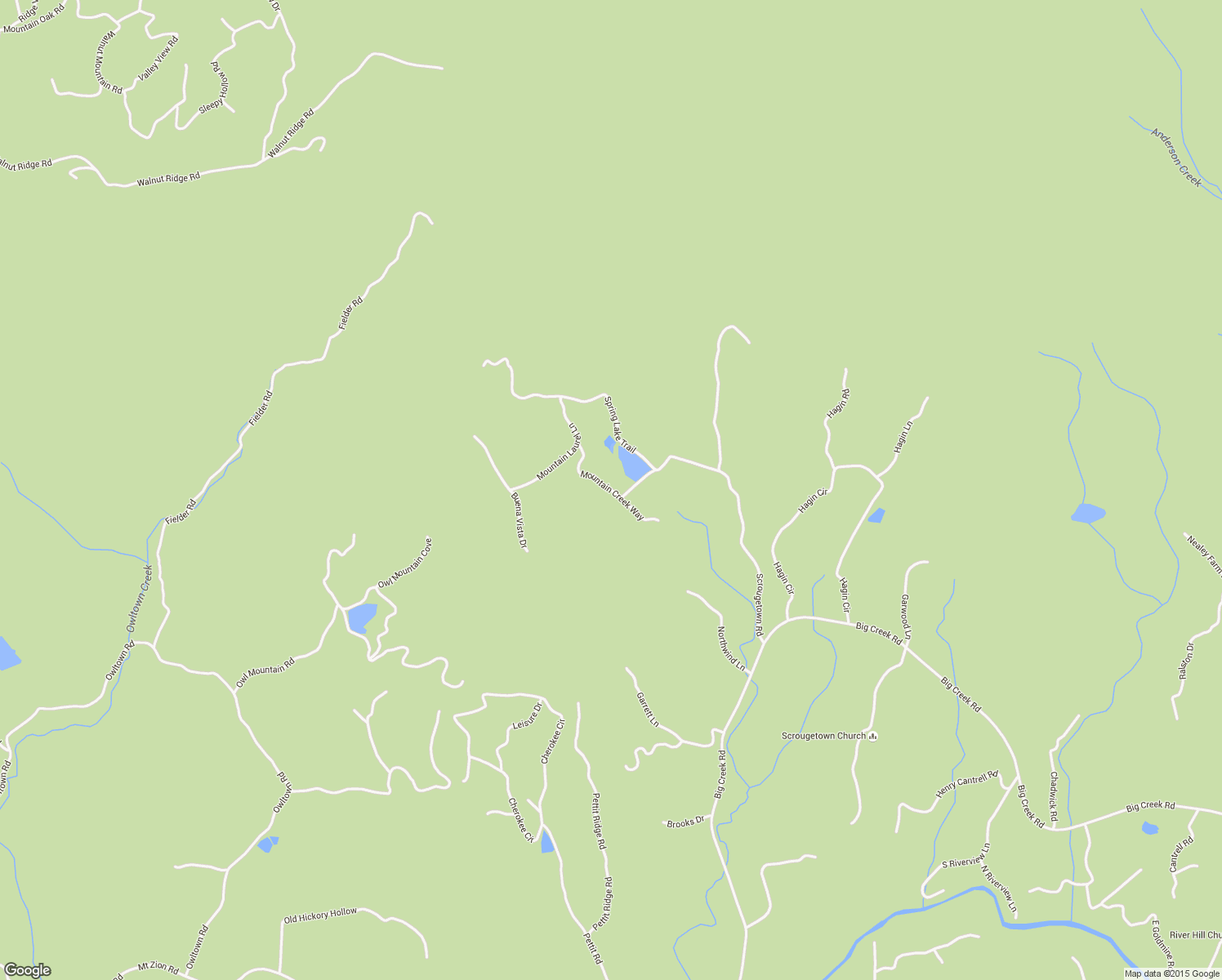 map of restaurants, bars, coffee shops, grocery stores, and more near Mountain Creek Way in Ellijay