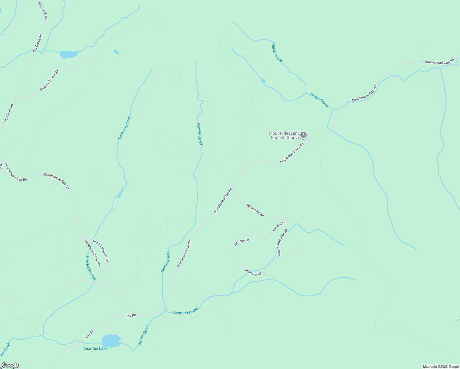 map of restaurants, bars, coffee shops, grocery stores, and more near Stover Creek Cove in Blue Ridge