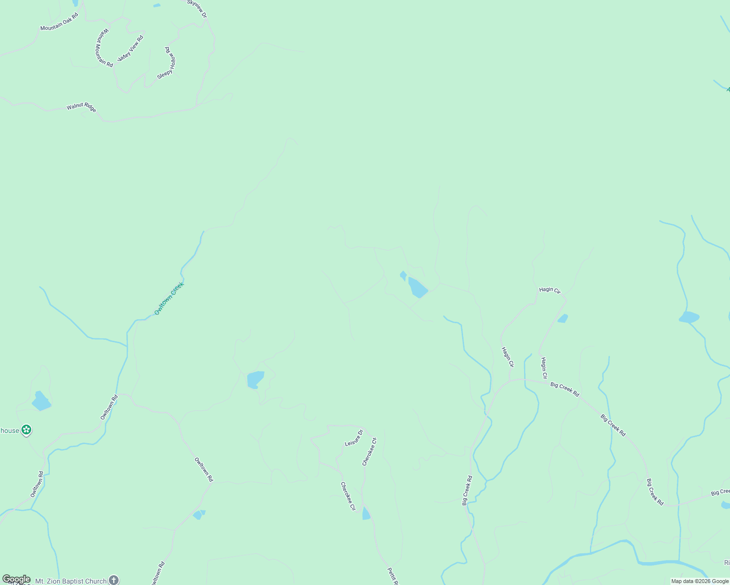 map of restaurants, bars, coffee shops, grocery stores, and more near Mountain Laurel Lane in Ellijay